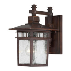 Nuvo 1-Light Cove Neck Outdoor Light Fixture, Rustic Bronze