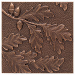Whitehall Products - Oak Leaf Wall Decor, Antique Copper - Unique Oak Leaf theme compliments your homes decor. Made of cast aluminum - will not rust.8"x 8" in size,  The wall decor sits 1/2" off the wall once mounted.Makes a great gift.Manufactured from die cast, high-density aluminum alloyAlumi-Shield All Weather Coating: A Whitehall ExclusiveAlumi-Shield - Protects against the harshest weather and environmental elements. Extends the product life and maintains the look and function.Makes a great first impression, enhancing the curb appeal and value of your home