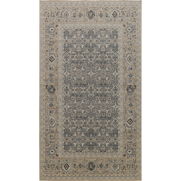 Silver Washed Geometric Turkish Ziegler Oriental Area Rug Wool Carpet 7x10