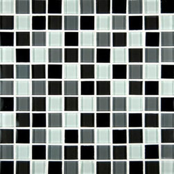 Black Blend Glass Mosaics - Tile
