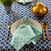 Nautical Blue Lattice Tablecloth 60X104