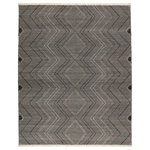 Jaipur Living - Jaipur Living Galexia Handmade Tribal Black/ Cream Area Rug, 10'x14' - The handwoven Satori collection showcases dynamic, global designs with mesmerizing linear details and geometric motifs. The Galexia rug features a versatile, neutral palette and an intricate tribal and diamond pattern. The short fringe detail adds texture to this black and cream-colored piece. This Moroccan style area rug fits perfectly in high traffic areas such as entryways, halls, and living spaces.