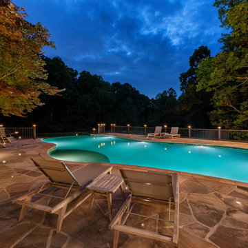 Luxury Vanishing Edge Pool with Copper Scuppers