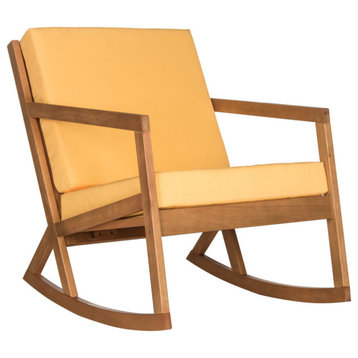 Pagel Rocking Chair Natural/ Yellow