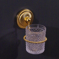 Cristal et Bronze 4175 Etoile de Paris Wall - Mounted Glass Holder with Lead Cry - Products