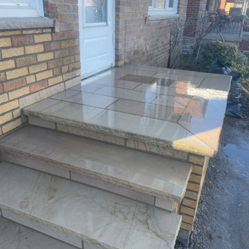 Stone / Brick Masonry Front Porch Makeover