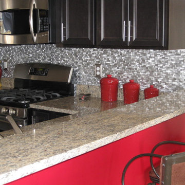 Eden Mosaic Tile Installations: 3D Raised Brick Pattern Aluminum Tile