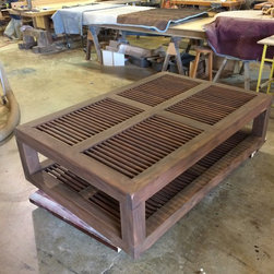 Walnut Mega Table - Coffee Tables