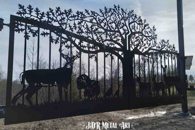 12′ Dual Swing Oak Tree with Whitetails