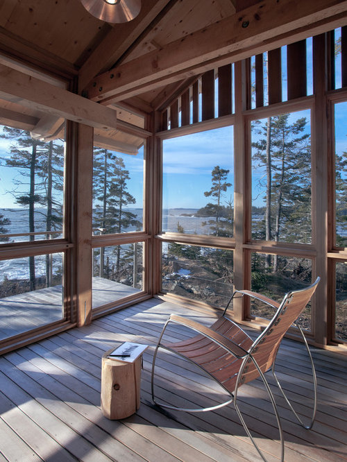 screened porch under deck houzz