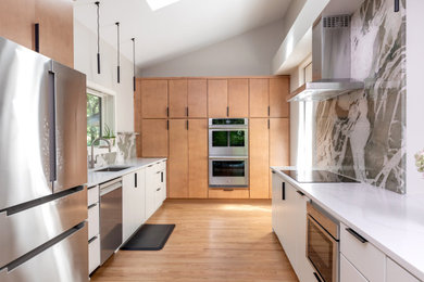 Inspiration for a 1960s kitchen remodel in Raleigh