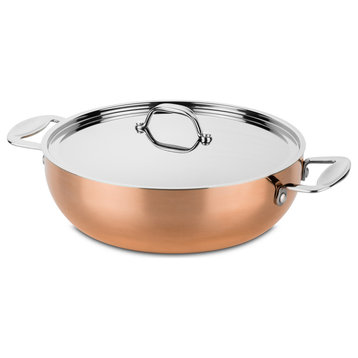 Toscana Frying Pan Dual Handles 11" Dia Copper