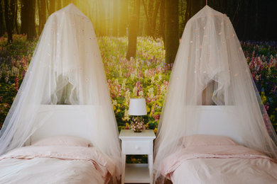 オタワにあるモダンスタイルのおしゃれな寝室のレイアウト