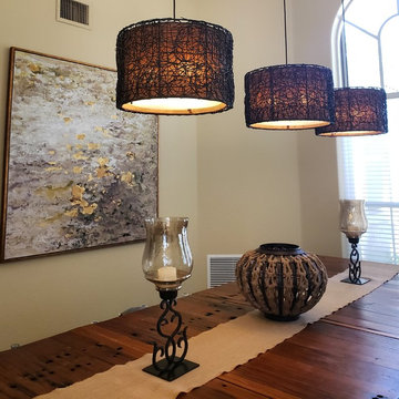 Polynesian Inspired dining room