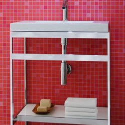 WETSTYLE C Collection Stainless Steel Console Table - Bathroom Vanities And Sink Consoles