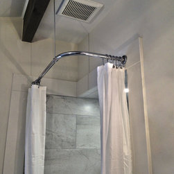 Corner Shower Rod - Shower Curtain Rods