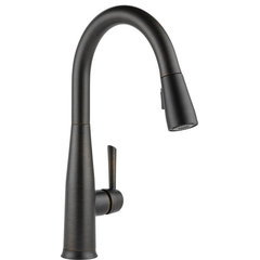 9159TCZDST by Delta Faucet Company - Champagne Bronze Single Handle  Pull-Down Kitchen Faucet with Touch 2 O ® Technology