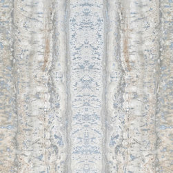 Ocean Silver Honed Travertine Tile 12 x 36 Bookmatch - Kitchen Countertops