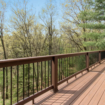 Composite Deck on Rustic House