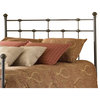 Fashion Bed Dexter Metal Headboard in Hammered Brown Finish-Queen
