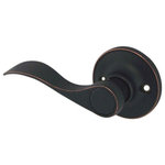 Designers Impressions - Kingston Dummy Lever, Oil Rubbed Bronze, Left-Hand - Designers Impressions is a customer-focused brand dedicated to providing the finest quality decorative door hardware, door knobs, and door levers at competitive prices. Nothing on the market provides better value than Designers Impressions branded products.