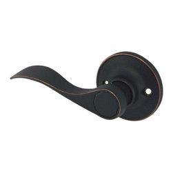 Designers Impressions - Kingston Dummy Lever, Oil Rubbed Bronze, Left-Hand - Door Levers