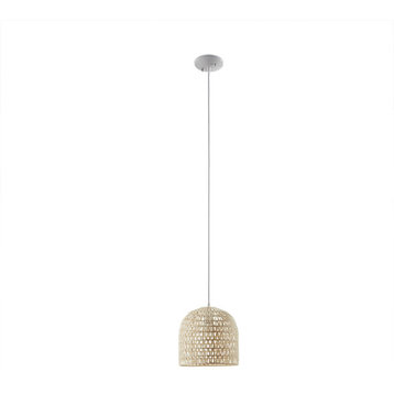 INK+IVY Asher Farmhouse Natural Rope Shade, Ivory