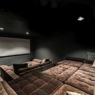 Urban home theater photo in Boise