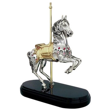 Silver Plated Carousel Horse 7510