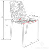 LeisureMod Modern Devon Aluminum Chair, Set of 2 DC23R2