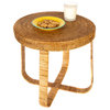 Artifacts Rattan Side Table, Honey Brown