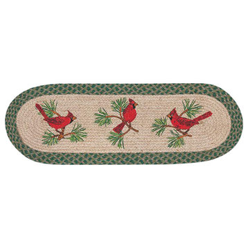 Cardinals Oval Table Runner 13"x36"
