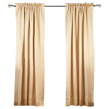 Golden Rod Pocket 90% blackout Curtain / Drape / Panel   - 50W x 108L - Piece