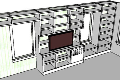 Jericho Custom Built in Entertainment Center