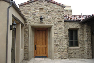 Entryway - mediterranean entryway idea in Orange County