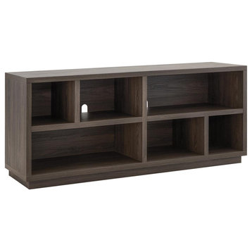 Bowman Rectangular TV Stand for TV's up to 65 in Alder Brown