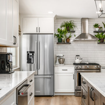 Transitional Kitchen Remodel Done in the Colors Snow and Shale