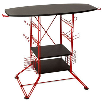 Atlantic XL Centipede Gaming Storage & TV Stand w/Double-Wire Steel in Red