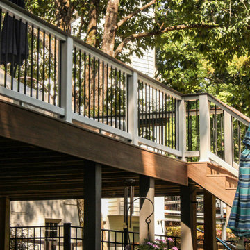 Marietta, GA Deck Resurface and Deck Extension with Trex Enhance Natural Series
