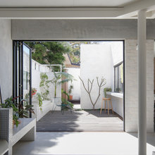 Walkway from House to Converted Garage