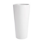 Sonoma Tall Cylinder Planter, White, 15"x30"