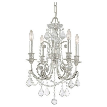 Crystorama Regis Clear Crystal Wrought Iron Chandelier