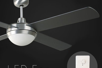 52 inch LED Black Blade Ceiling Fan