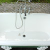 Double Ended 6' Arsenic Cast Iron Porcelain Clawfoot Bathtub Set Original Finish