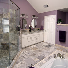 Claris silver travertine
