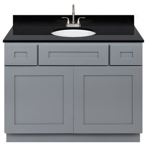 42 Thomasville Blue Vessel Sink Bath Vanity Transitional Bathroom Vanities And Sink Consoles By Chans Furniture Houzz