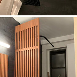 Suspended to Wall Mounted Corner Shower Rod - Shower Curtain Rods