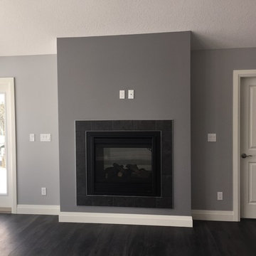 Lake Retreat Living Room See Through Fireplace