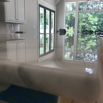 Cary, NC - Clearstone on Calacatta Marble Kitchen Island & Counter Tops