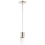 Maxim - Rexford One Light Mini Pendant - Sharp lines as a cylindrical metal cup supports matching glasses in your choice of Satin White etched glass or Clear Seedy glass. A clean and transitional design these mini pendants easily coordinate with more traditional environments with a rejuvenating young approach to design. Available in Satin Brass Satin Nickel or Matte Black with your choice of glass. Pair the clear glass shades with tubular filament lamps to complete the look.